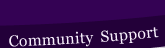 Community Support